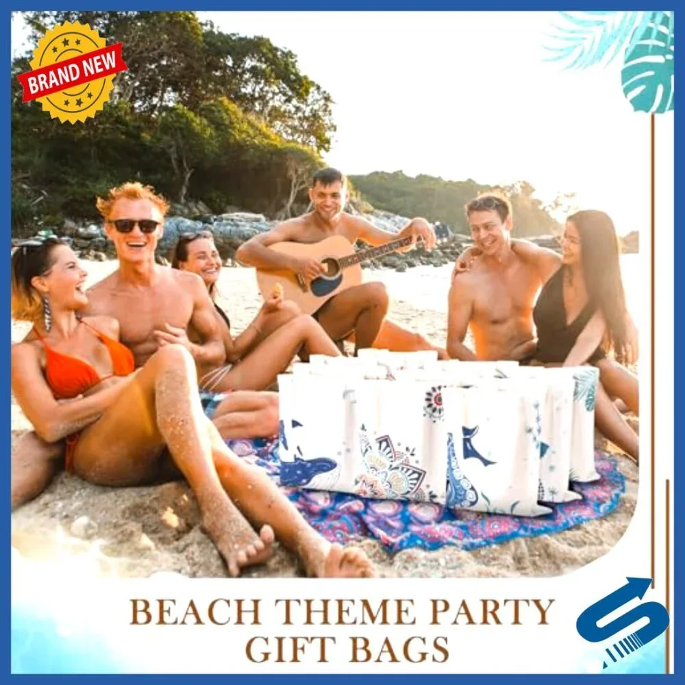 Canvas Tote Bags Bulk Set Reusable Grocery Beach Travel Shopping Handbags